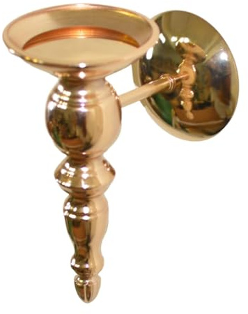 Wandkerzenhalter aus Metall, 3 stücke Wand Leuchte Kerzenhalter Elegante Wohnkultur for Bad Kamin Hochzeiten(Gold)
