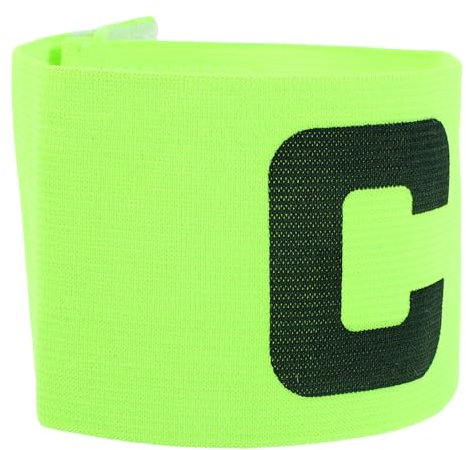 TOYANDONA Verstellbare Kapitänsbinde Fußball Armband Elastisch Leuchtgrün Spielführerbinde Für Fußball Basketball Mannschaftssport Erwachsene Jugend