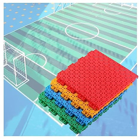 QUSYZD Baldosas modulares entrelazadas para Exteriores de 25 cm, Alfombrillas Antideslizantes de Colores para escuelas, Parques de Atracciones y recintos Deportivos (Verde,Green-1-1PCS