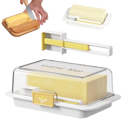 Butter Storage,Countertop Covered Dish Container | Easy Scoop Unbreakable Cheese Keeper, Multifunctional Butter Keeper Tray