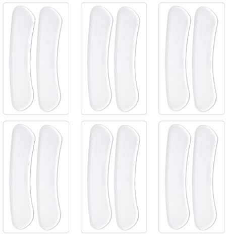JIHUOO 6 paia di cuscinetti per scarpe da donna, cuscinetti per scarpe da donna, cuscinetti per la parte superiore del piede, inserti antiscivolo per scarpe, fodere per tallone, sottili, protettori
