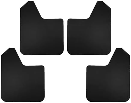 LPAKMGAGEL Paraspruzzi Parafanghi Anteriori E Posteriori per Auto, Pick-up, SUV, Furgoni, Camion, Rally, Sport. Parafango(4pcs Black)