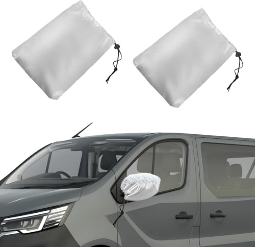 Housse Rétroviseur Latéral de Voiture pour Camion de petite entreprise, Couverture Neige de Miroir Latéral, Couverture D'antigel Protection Miroir pour Trafic/Kangoo/Transit Custom/Vito/Berlingo/Jumpy
