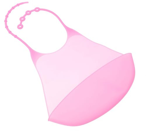 Gatuida Bavoir Adulte Imperméable Silicone avec Récupérateur de Miettes Tablier Repas Réutilisable pour Seniors Protection Anti-éclaboussures Facile à Nettoyer