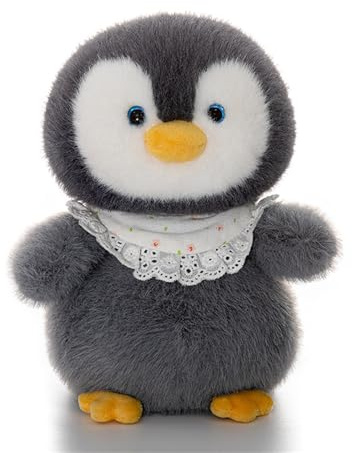 Xiyocadt Pinguin Stofftier PlüSchtier Tier PlüSchkissen PlüSchpinguin Kissen Puppe, Stofftier Schmusetier Zum Kuscheln & Spielen, Geschenk FüR MäDchen Jungen. (18cm,Grau)