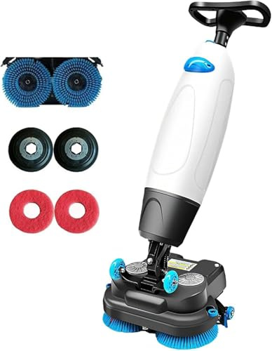 Commercial Floor Washer, Electric Floor Cleaner, Walk Behind Floor Scrubber, Floor Buffer Polisher Machine for Kitchens, Schools, Supermarkets, Hotels, and Factories
