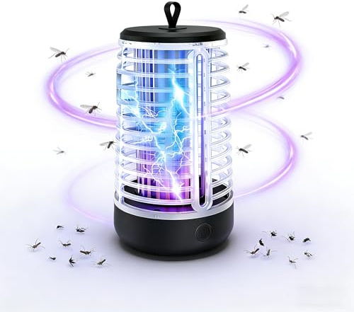 Insektenvernichter Elektrisch,20W UV Mückenlampe,Fliegenfalle Elektrisch IPX4 Wasserdichtem,Hochspannungs-Mückenvernichter,Mückenfalle,Fliegenkiller für Innen Schlafzimmer und Gärten