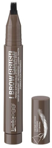 bellaoggi I BROW BRUSH-Penna sopracciglia-BLACK BROWN, 1,5 ml