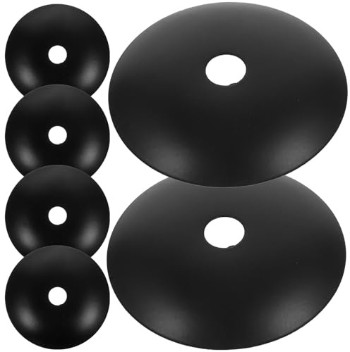 6 Stück Kronleuchter Deckenverkleidung 60mm aus Metall Schwarz