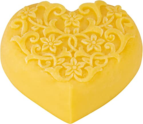 GREENDOOR Bodycreme-Herz Aprikose Mango Body Butter 65g, natürliche Massagebutter, feste Hautpflege mit BIO Shea, BIO Kakaobutter, feste Bodybutter Naturkosmetik, Geschenke