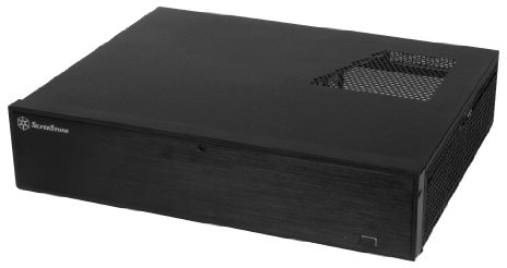 SilverStone SST-ML04B - Milo Slim HTPC Micro ATX Silent Computer Case, lockable, black