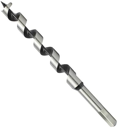 Weischer® - Schlangenbohrer 40 x 230 mm | Holzbohrer Spiralbohrer | 6-Kant-Schaft | Gewindespitze für präzise Bohrung | Weich- & Hartholz | stabiler & bruchfester Bohrer