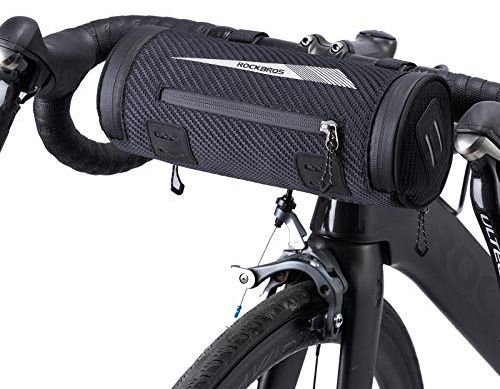 ROCKBROS Borsa Bici da Manubrio Borsa Anteriore per Bicicletta MTB Idrorepellente Riflettente Portatile con Tracolla Multifunzionale Grande Capacità 2L