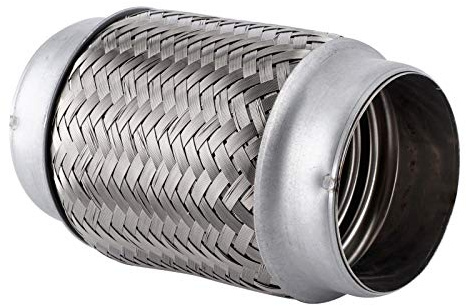 aqxreight Tubo Flexible de Escape de Acero Inoxidable para Reparación Compatible con Múltiples Marcas de Automóviles Sustitución de Tubería de Escape 150x76mm