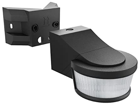 proventa Profi-Bewegungsmelder 270° Eckmontage Wandmontage Deckenmontage max. 2.000W schwarz