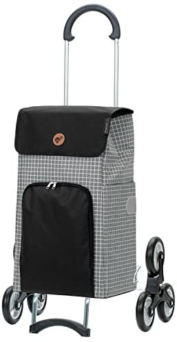 ANDERSEN Einkaufstrolley - Treppensteiger Scala Shopper Hildy grau 47 L einkaufen,Handwagen,stilvoll, leichtgängig, Räder abnehmbar, Treppensteiger