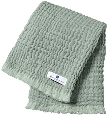 nordic coast company® Musselin Decke Baby Puckdecke Fransen Babydecke Musselin Mulltuch Pucktuch Spucktuch Musselin (Mint)