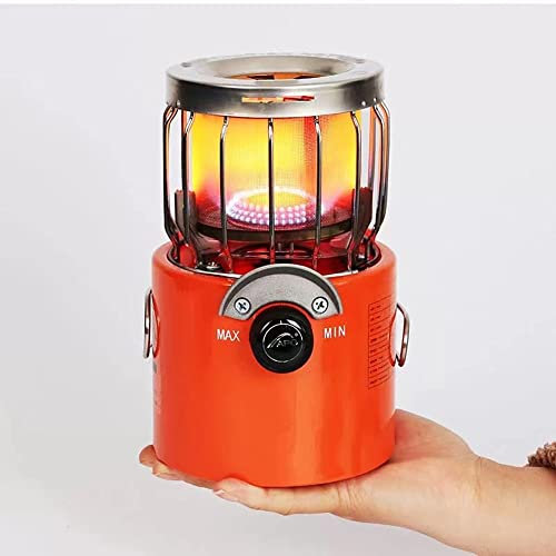 XFAK Camp Mini Gas Stove Safe Room Heater 2 In 1 2000W Portable Heater For Winter And Ice Fishing Mini Warming Stove Non Electric Heaters For Indoor