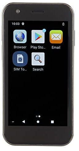 SOYES XS12 Mini Smartphone 4G, écran 3,0 Pouces 3,0 Pouces Mini Smartphone 4G Double Carte Double Veille pour la Maison pour (Bleu)