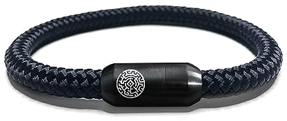 Wanderlet Damen Herren Armband - Segeltau Handgefertigt Surferarmband - 6 mm