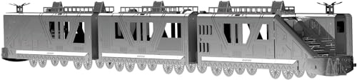 METAL-TIME Night Rider 3000, tren imaginario, kit de tren modelo de metal, kits de modelo de metal 3D para construir para adultos, tren totalmente blindado, 45 piezas.