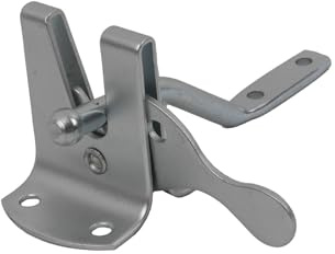 GeZu Impex Gartentorverschluss 56 x 44.5 mm Galvanisch Verzinkt Gartentor Schloss Gartentor Riegel Torriegel