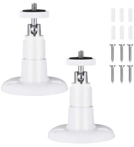 OFFCUP Carcasa para Cámara de Exterior, 2pcs Soporte de Pared para Cámara Al Aire Libre Ajustable, Blink Soporte de Pared, Compatible con el Blink Sync Module 2, para Interiores y Exteriores (Blanco)