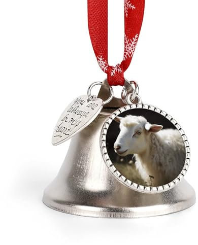 Weihnachtsglocken Hängende Klingelglocke Metall Weihnachtsschmuck Schafglocke Schlitten Weihnachtsbaum Hängende Ornament Anhänger Dekorative Kuhglocken für Feiertagsdekoration
