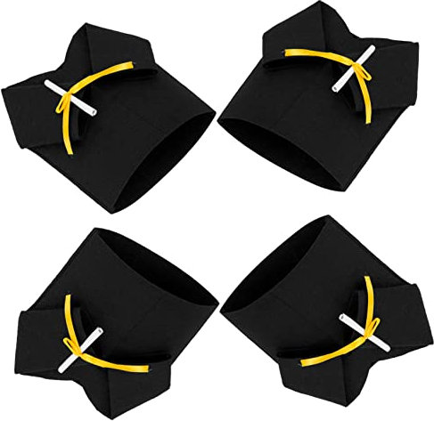 UPKOCH Bottiglia Per Abito Accademico - 4 Mini Cappelli Da Laurea Decorazioni Per Feste Di Laurea Decorazioni Per Vino Toga Con Bottiglia Divertente