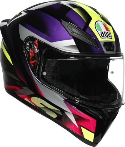 Helm AGV K1 S Fastlap Black Purple Pink, L