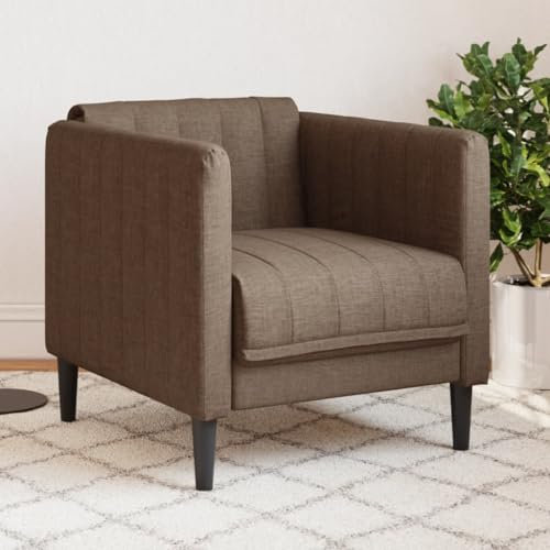 LAPOOH Sessel Braun Stoff, Fernsehsessel, Kinosessel, Lesesessel, Tv Sessel, Ohrensessel, Armsessel, Seselstuhl Wohnzimmer - 372603