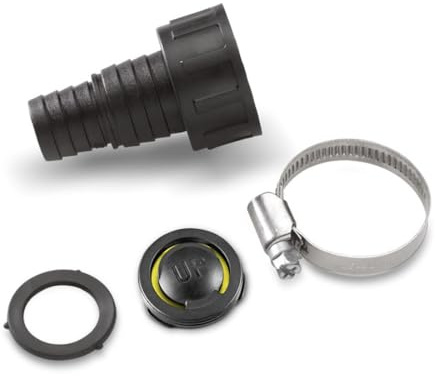 ensipart Pumpenanschlusstück 1 Gewinde für 3/4 und 1 Schläuche kompatibel mit Kärcher 6.997-359.0 69973590 Pumpenanschusstück mit Rückschlagventil