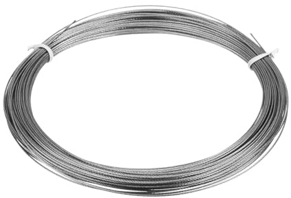Purzen Edelstahlseil Mit ZubehöR 3mm 20m Wetterfestes Drahtseil füR TerrassenüBerdachung Sonnensegel GeläNder Seilsystem,3mm (7x7) 2m