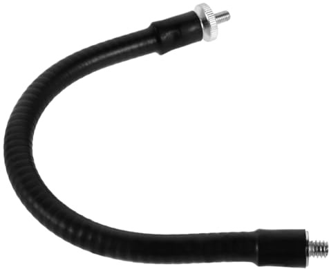 Hemobllo Metallverstellbarer Mikrofonhalter Schwanenhals Flexibel Gewinde Mikrofonarm Robust für Streaming Fotostudio Präsentationen