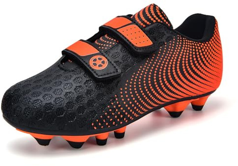Botas de Futbol Niño Zapatos de Futbol Zapatillas Futbol Césped Artificial Tacos Profesional Entrenamiento Aire Libre Deporte Antideslizante Cómodo Unisex 28-37EU