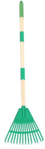 OFFSCH Rastrello da Giardino Leggero in Plastica con 14 Denti Manico Staccabile 87 CM per Pulizia Foglie Manutenzione Prato e Aiuole Strumento Portatile per Cortile e Piscina