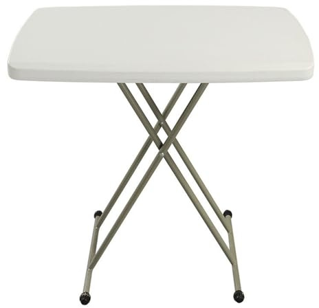 WBBML Biertisch Einfach zu Verstauen Gartentisch Kunststoff Kleiner Esstisch Esszimmer Wohnzimmer(White)