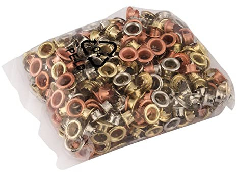 Draper 4mm Eyelets For Hole Punch | 500 Pack Puncher Accessories | DIY Set | 31108