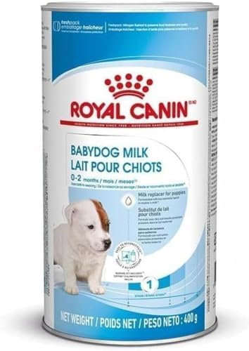 Royal Canin Babydog Milk | 4 x 100 g | Welpen Milch in Pulverform | Zur Unterstützung des Verdauungssystems | Angepasster Laktosegehalt | Enthält hochverdauliche Proteine