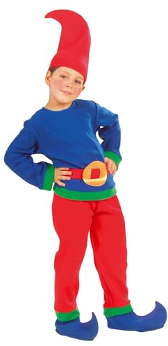 W WIDMANN MILANO Party Fashion - Costume pour enfant Robin of Sherwood, chemise avec manteau, pantalon, ceinture, surbottes, chapeau, roi des voleurs, fête à thème, carnaval