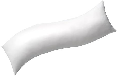 Billerbeck Seitenschläferkissen Sinus - für die Schwangerschaft in weiß - 30 x 130 cm - Stillkissen