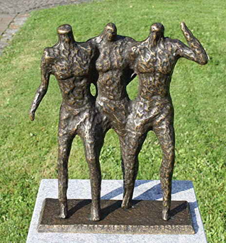 H. Packmor GmbH Bronzefigur Moderne Skulptur DREI Männer aus Bronze