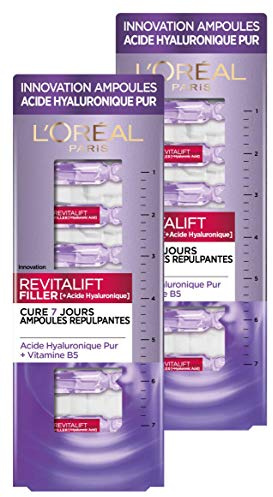 L'Oréal Paris - Ampullen - 7 Tage Kur - Revitalift filler - Konzentrat aus reiner Hyaluronsäure - 2 Stück