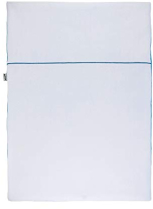 Nattou PURE Wende-Decke aus 100% Baumwolle, 100 x 75 cm, Blau, 998185