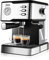 Joya Macchina da Caffè Espresso Manuale,Pressione 15 Bar Macchina Espresso Espresa cappuccino,950 W, Acciaio Inox, Argento