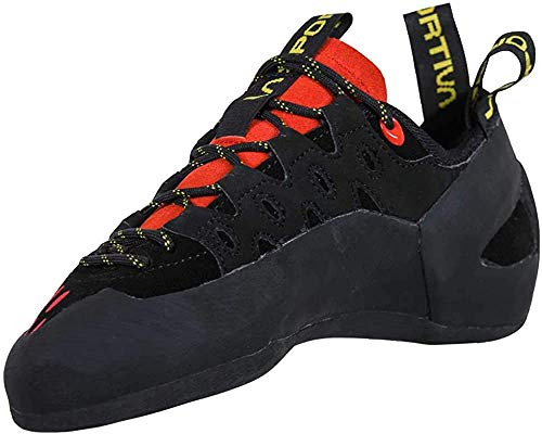 La Sportiva Tarantulace, Scarpe da Arrampicata Uomo, Black Poppy 999311, 42.5 EU
