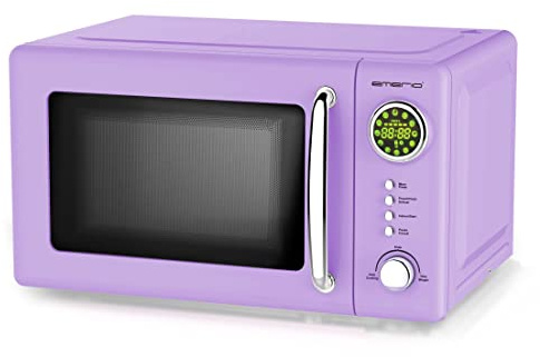 Micro-ondes violet 700 W - 20 litres - Design rétro - Emerio MW-112141.4 lilas