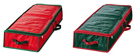 Duiaynke 2 Stück Oxford Stoff Große Aufbewahrungstasche Geschenkverpackung Aufbewahrungstasche Weihnachten Geschenkpapier Aufbewahrungstasche
