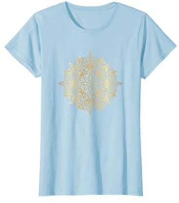 Golden Mandala Meditation Spiritual Tee T-Shirt