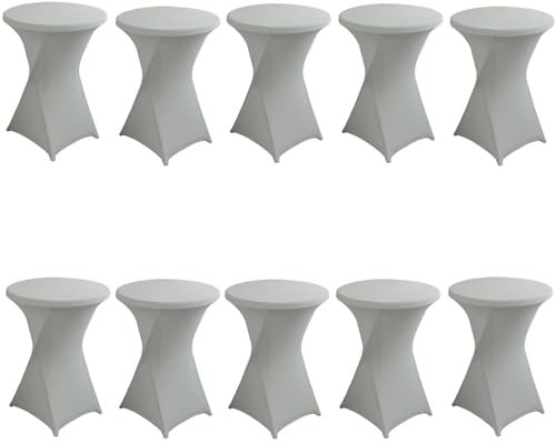 Stehtisch Hussen 6er-Set Stretch Stehtischhusse Hochwertige Tisch-Überzug Husse Für Bistrotisch Stehtisch Und Runde Stehtische Elegante Stretch-Husse Für Gartenparty Feier Hochzeit Taufe ( Color : 20#